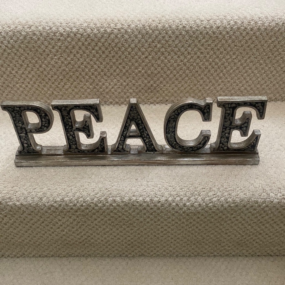 PEACE Sign Table Decor
